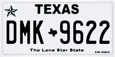 TX license plate DMK9622