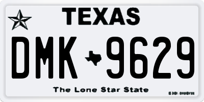 TX license plate DMK9629