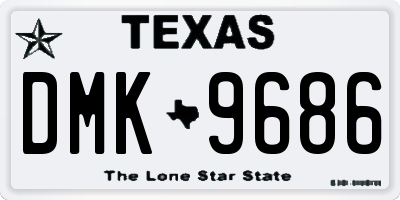 TX license plate DMK9686