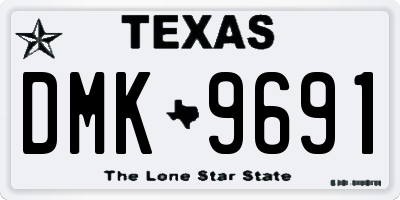 TX license plate DMK9691