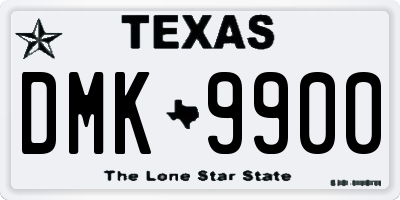 TX license plate DMK9900