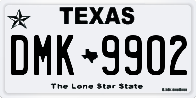TX license plate DMK9902
