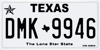 TX license plate DMK9946