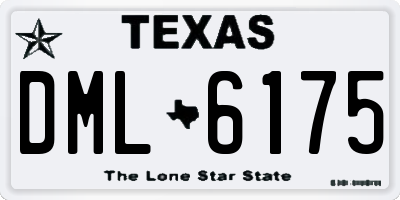 TX license plate DML6175