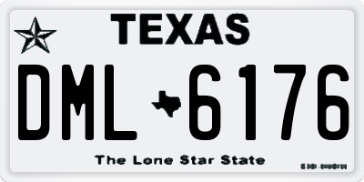 TX license plate DML6176
