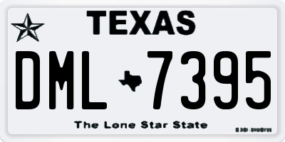 TX license plate DML7395