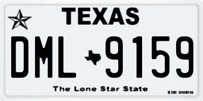 TX license plate DML9159