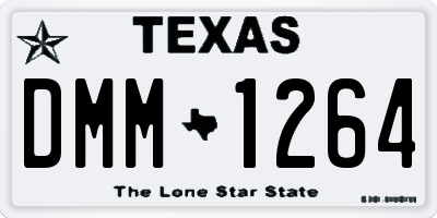 TX license plate DMM1264