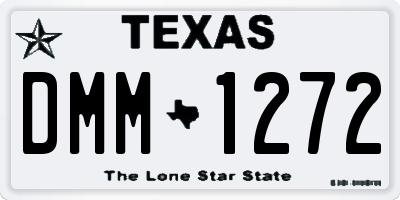 TX license plate DMM1272
