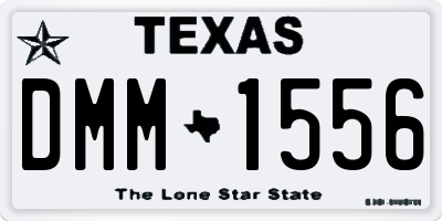 TX license plate DMM1556