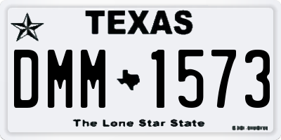 TX license plate DMM1573