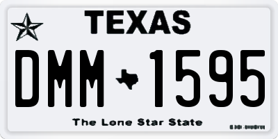 TX license plate DMM1595