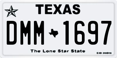 TX license plate DMM1697