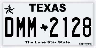 TX license plate DMM2128