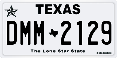 TX license plate DMM2129