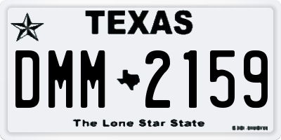 TX license plate DMM2159