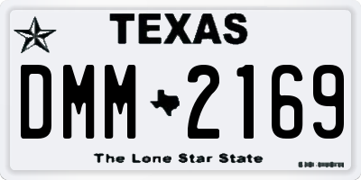 TX license plate DMM2169