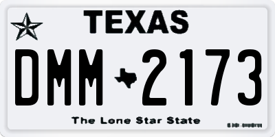 TX license plate DMM2173