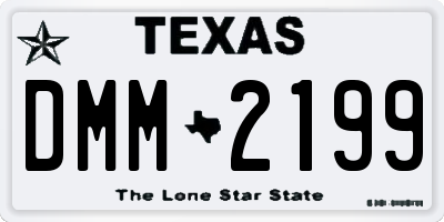 TX license plate DMM2199