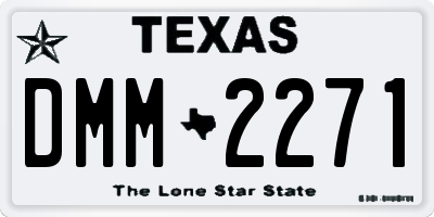 TX license plate DMM2271