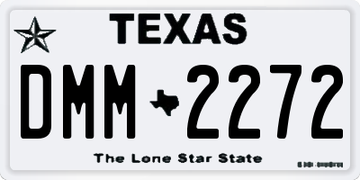 TX license plate DMM2272