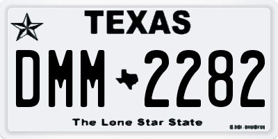 TX license plate DMM2282