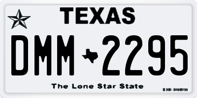TX license plate DMM2295