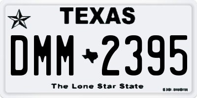 TX license plate DMM2395