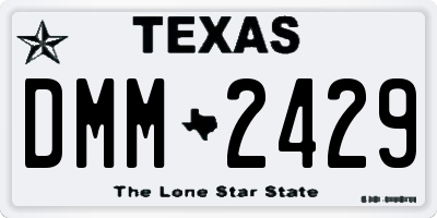 TX license plate DMM2429