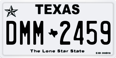 TX license plate DMM2459