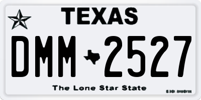 TX license plate DMM2527