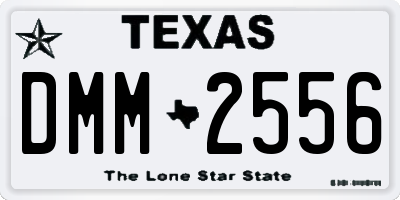 TX license plate DMM2556