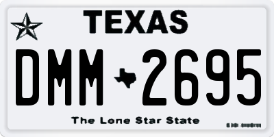 TX license plate DMM2695