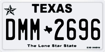 TX license plate DMM2696