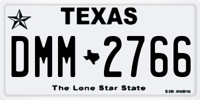 TX license plate DMM2766
