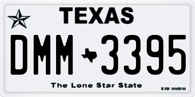 TX license plate DMM3395
