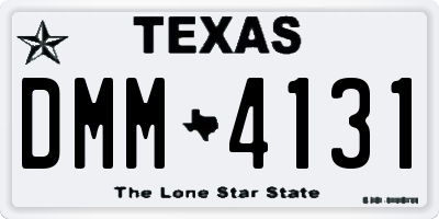 TX license plate DMM4131