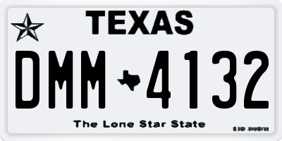 TX license plate DMM4132