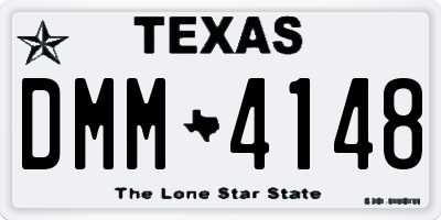 TX license plate DMM4148