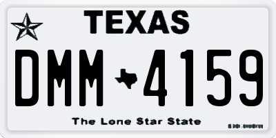 TX license plate DMM4159