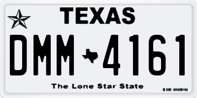 TX license plate DMM4161