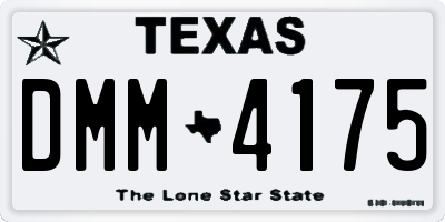 TX license plate DMM4175