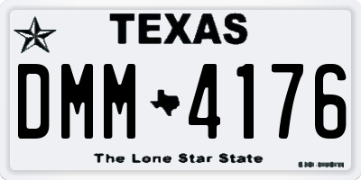 TX license plate DMM4176