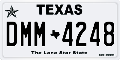 TX license plate DMM4248