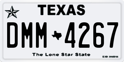 TX license plate DMM4267