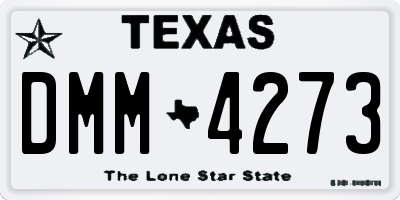 TX license plate DMM4273