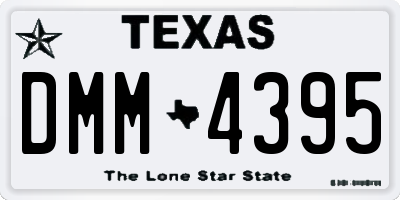 TX license plate DMM4395