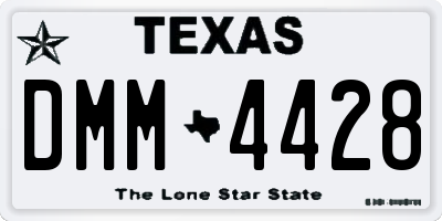 TX license plate DMM4428