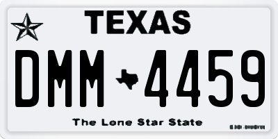 TX license plate DMM4459