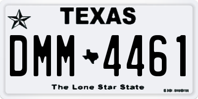 TX license plate DMM4461